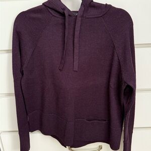 Athleta Dark Purple Hoodie Sweater